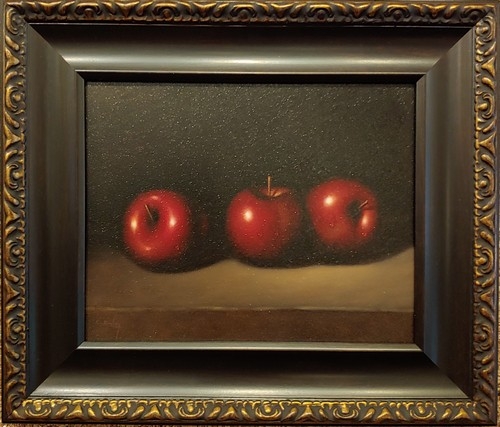 Three Red Apples 8x10  $900 at Hunter Wolff Gallery